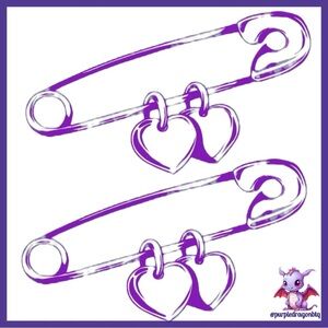 Assorted Safety Pin Brooches New